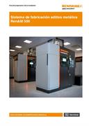 Sistema de fabricación aditiva serie RenAM 500 (con guía de preparación del sitio)